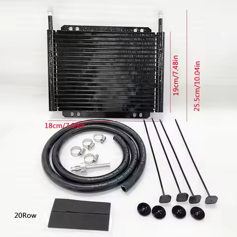 Oil Cooler Aluminum Transmission Oil Cooler 12Row 15Row 17Row Automatic Stacked Plate Oil Cooler Rad