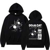 Rapper Doja Cat Scarlet Double Sided Graphic Hoodie Men Women's Hip Hop Oversized Streetwear Male Fa