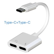 อะแดปเตอร์สายแปลงสำหรับ TypeC สายแปลงต่อหูฟัง 3.5มม. พร้อมชาร์จไฟ TypeC To Aux3.5 Adapter สายแปรงหูฟัง สำหรับไอโฟน ไอแพด