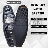 BOZMAN PREMIUM CHESS LEATHER 3D MOTORCYCLE SEAT COVER