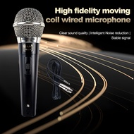 Handheld Microphone Professional Dynamic Vocal Karaoke Music Singing Wired Mic Speaker Voice Amplifier Device