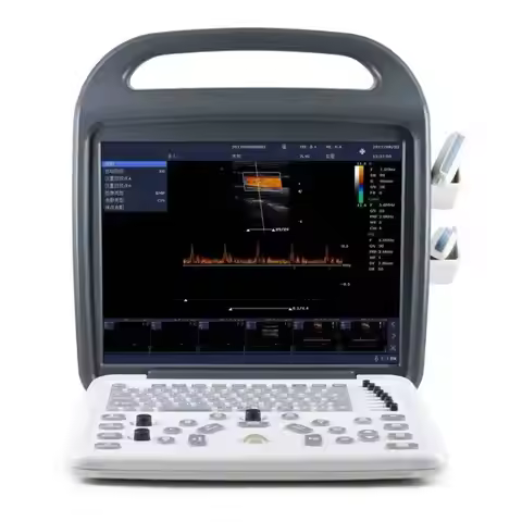 Portable Ultrasound Scanner DCU10 VET 15 Inch Color Doppler for Diagnosis Portable Veterinary Animal