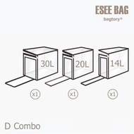 BAGTORY D-Double Opening E-See Storage Bag (3 piece per set)TR2 D COMBO 14L20L30L 百宝袋王高清储物袋双口式(3件组)