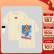 COD (Delivery in 24 hours)MIEMIE. Cotton T-shirt for men and women IN 84RISING SIGN