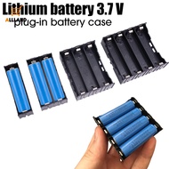 1/2/3/4 Slots ABS Plastic 3.7V 18650 External Battery Box/ DIY Portable Assemble Batteries Holder/ Multipurpose Plug-in Battery Case