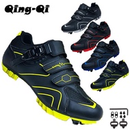 QQ-568 Classic Mens MTB Shoes With SPD Cleats Cycling Shoes Sapatilha Ciclismo MTB Racing Speed Road