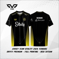 Latest Team Vitality Jersey 2026 CSGO Valorant LOL Gaming Shirt Free Custom Nickname