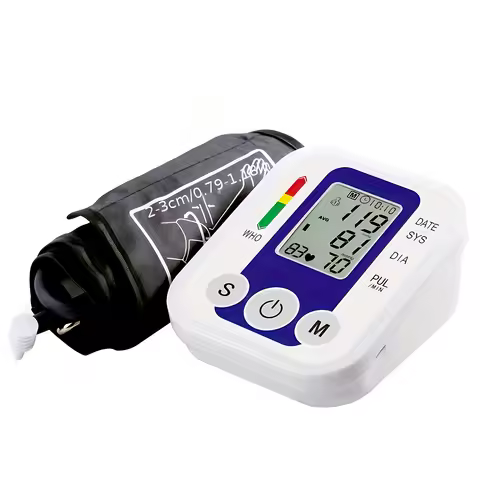 Arm Blood Pressure Test Kit Cuff Sensor Monitor BP Automatic Pressure Tonometer Tensiometer Heart Ra