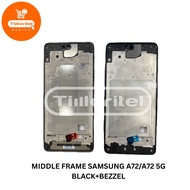 MIDDLE FRAME COMPITABLE SAMSUNG A72/A72 5G BLACK+BEZZEL
