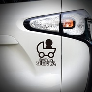 Xiii _ Baby IN SIENTA Car Sticker