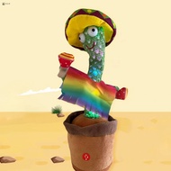 Electric Dancing Cactus Talking Toy Wriggle Singing Mimicking Cactus