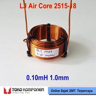 0.1mH 1.0mm AirCore Crossover Coil - LJ ACC 0.10mH 0.10mH 1.0mm 18AWG XO Inductor