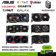 USED NVIDIA RM 2000+ GAMING | EDITING | 3D MODELING GPU | VIDEO | GRAPHIC CARD RTX 3080|90|RTX 4070|