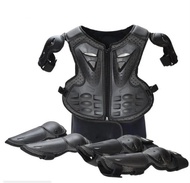【Sleek】 Black Youth Children Full Body Protect Kids Motocross Off Road Mtb Dh Mx Armour Jacket Vest Chest Spine Protection Gear