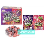 [3pcs/30pcs] Alibaba Monster Sour Gummy Mix Fruit Flavour Halal Ready stock