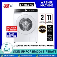 【 SAVE 3.0 VOUCHER 】Samsung WW85T504DTT/FQ 8.5KG Front Load AI Ecobubble™ Washing Machine | MESIN BASUH | 洗衣机