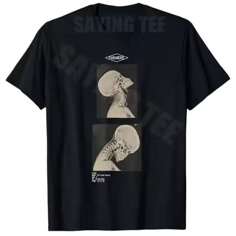 Paramore Cropped Headbanger X-Ray Doctors T-Shirt Y2k Gothic Streetwear Clothes Humor Cool Sarcastic