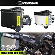 PROFORMANCE Aluminium 35L Side Box With Bracket for motorbike All Big Bike (Right - Exhaust Pipe Sid