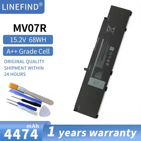 MV07R Laptop Battery For DELL Inspiron 3500 5500 G7 7790 G3 15 3500 3590 G5 15 5500 5505 Series 15.2