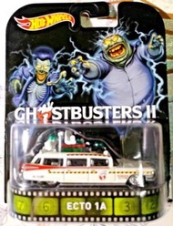 Hot Wheels Hotwheels 2014 Retro Entertainment Mixed Series Ghostbusters II ECTO 1A Real Riders
