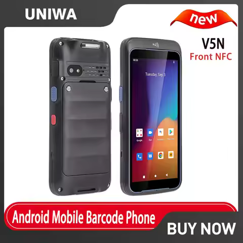 UNIWA V5N Rugged 4G Smartphone Front NFC 5.5" IPS Touch Screen 6GB 128GB 4000mAh 13MP Android Mobile