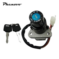 [Phenovo] Keyed Ignition Switch Kit Aluminum Motorbike Spare Part for Yamaha DT125 DT200 TW200 TW225