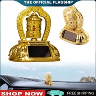 [BONDRE9]Outdoor Navigation & Electronics Camping Gear Tibetan Prayer Wheel with Solar Auto Spinning