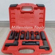 XR TOOLS 10Pcs Sensor Oil Pressure Sending Unit Socket Set Oxygen Injection Tool Set