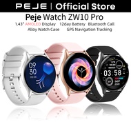 Peje ZW10Pro Smart Watch: 1.43 Inch AMOLED 360 * 466 GPS Positioning System Real-Time Heart Rate Mon