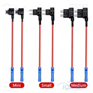 CRAFTMX Fuse Tap Adapter, 12V/24V Mini Car Fuse Holder Tap, Standard Add-a-Fuse