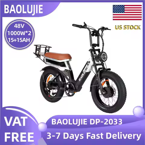 BAOLUJIE DP-2033 Electric bicycle 20inch Fat Tire E-Mountain bike 1200-2000W Motor 48V30Ah battery C
