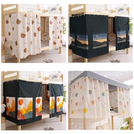 【SALE】 1pcs Dormitory Upper Bunk Bed Blackout Curtain Bunk Bed Enclosure Dust-Proof Top Girl Curt