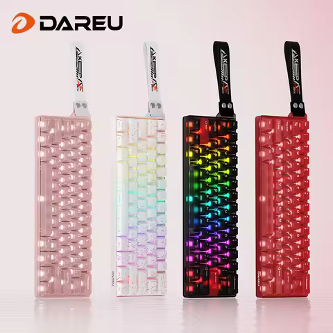DAREU 8000 Hz Magnetic Gaming Keyboard 61 Keys,0.125ms Latency,0.01mm Precision Linear Switches,Hots
