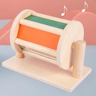 蒙氏教具彩虹木製紡織鼓0-3歲嬰兒童蒙特梭利幼兒園早教益智玩具