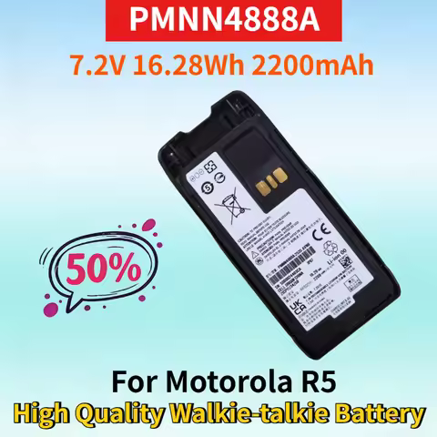 New PMNN4888A 7.2V 16.28Wh 2200mAh Li-ion Rechargeable Battery for Motorola R5 High Quality Walkie-t