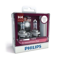100% ORIGINAL PHILIPS H4 (12342) HALOGEN X-TREME VISION PLUS  (XV+) 130% BRIGHTER LIGHT compare to O