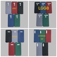 For LG Velvet G7 G8 G8X G9 ThinQ Matte Rock sand Casing Soft TPU Ultra Slim Cover Solid Color Simple