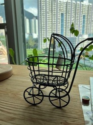 迷你嬰兒手推車（小型盆栽花架或裝飾品）
