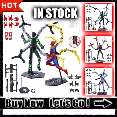 【In Stock】 New 3d Printed Spiderman Octopus Dummy 13 Shapeshift Multi-Jointed Action Figures Accesso