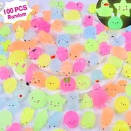100 Pcs Mochi Squishy Toys for Party Favors for Kids Goodie Bags Stuffers, Squishies Mini Stress Rel