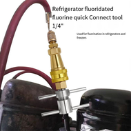 Wrench Type Quick Connector Refrigerator Freezer Fluorine Injection Connector 1/4inch Copper Pipe