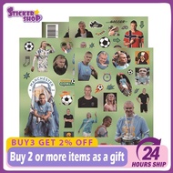 8PCS Football Star Erling Haaland Sticker Fans Gift DIY Laptop Phone Luggage Waterproof Sticker