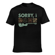 Fashion Cotton Sorry I-Dgaf Funny Hidden Message Guitar Chords For Lover Mens Soft Summer T-shirt