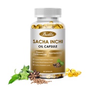 Sacha Inchi Oil Capsules 600mg for Heart and Brain Health Cholesterol Levels Support Blood Pressure Health Omegas 3 6 and 9 Supplement