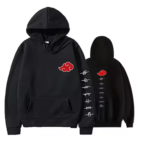 Akatsuki Cloud Unisex Hoodie Fashion Printed Pullover Comfortable Streetwear Top Hip Hop Autumn and 