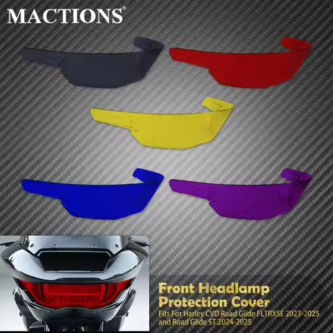 Motorcycle Headlight Cover Headlamp Protector Front Guard Fairing For Harley Touring CVO Road Glide 