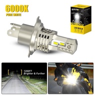 AUXITO Motorcycle H4 9003 LED Headlight High Low Beam 6000K White Bulb Bright