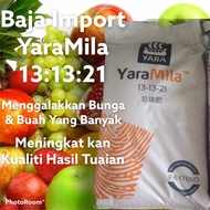 10KG Baja YaraMila 13 13 21 / Baja Menggalakkan Bunga & Buah / Baja Import Norway / Baja Butiran