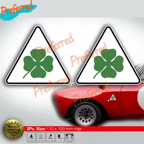Clover Green Giulia GTA GT Junior Car Sticker Car Window Bumper Truck Laptop Motorcycle Trunk Vinyl 