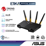 Asus TUF-AX3000 Dual Band WiFi 6 Gaming Router with dedicated Gaming port, AiMesh and AiProtection P